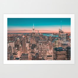 NYC Night Sky Art Print