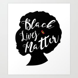 Black Lives Matter - Silhouette Art Print