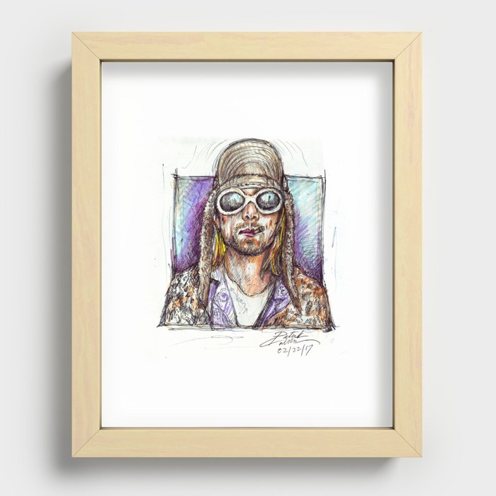 Cobain Recessed Framed Print