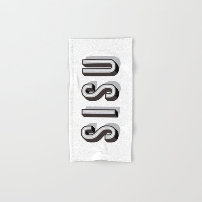 SISU - Finnish Word Hand & Bath Towel