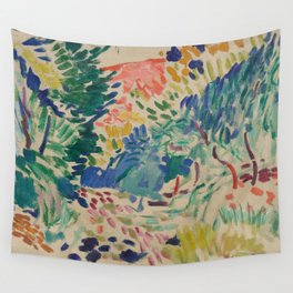 Landscape at Collioure by Henri Matisse Wall Tapestry