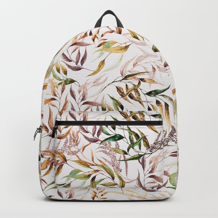 Painting colorful leaves 78 Backpack