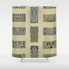 Art Nouveau Patterns Shower Curtain