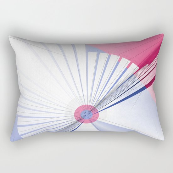 Pattern colors 2016 rose quarz and serenity blue Version 5 Rectangular Pillow