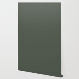 Dark Gray-Green Solid Color Pantone Thyme 19-0309 TCX Shades of Green Hues Wallpaper