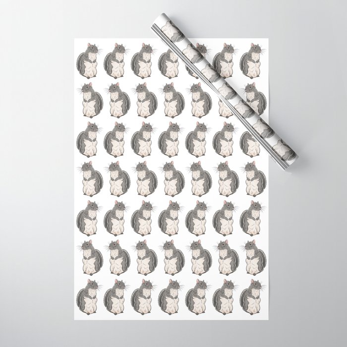 Little Thumbelina Girl: Meerkat Squirrel Wrapping Paper