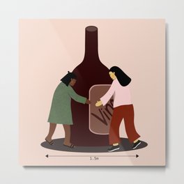 Can't wait to *whine* with you!  Metal Print