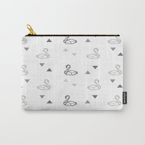 Swan Pattern Carry-All Pouch