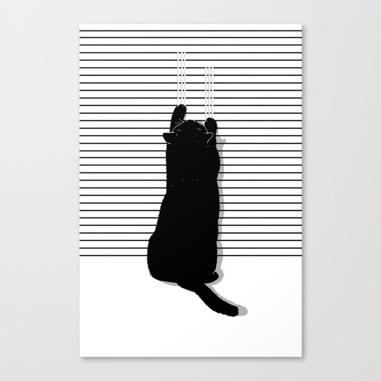 Cat Scratch Canvas Print