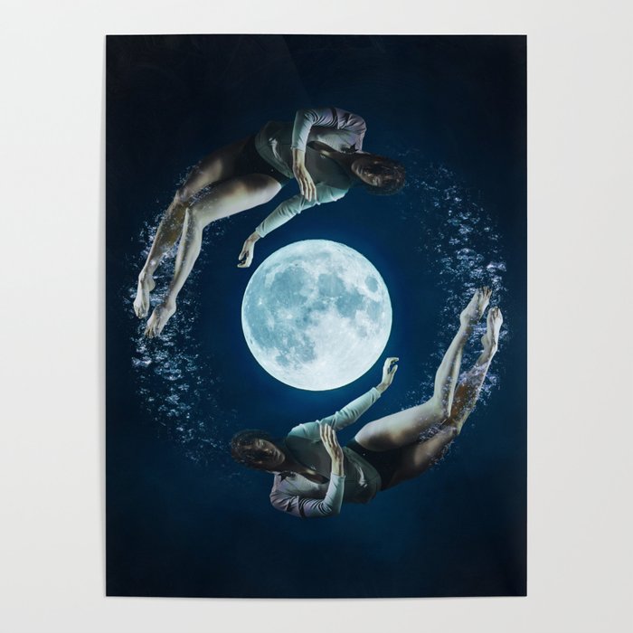 Mesmerized by the Moon Poster