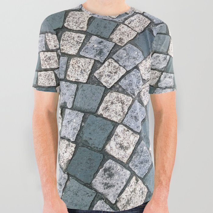 Cobbles Pattern Design All Over Graphic Tee