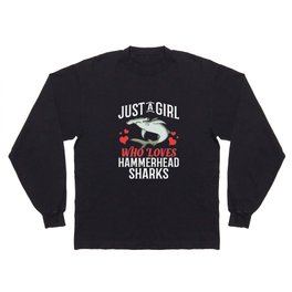 Hammerhead Shark Head Tooth Funny Long Sleeve T-shirt