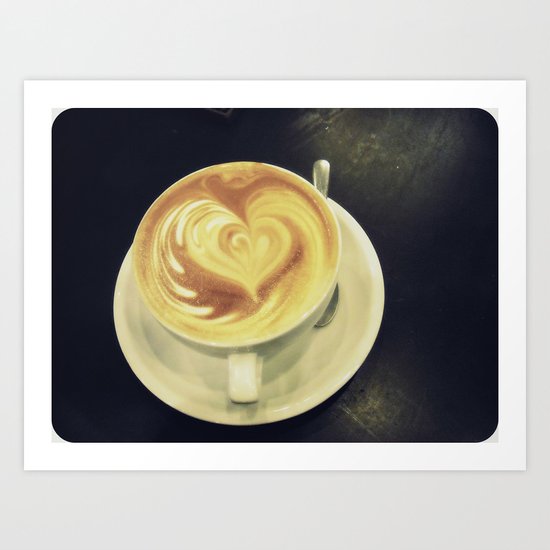 Latte Love ~ coffee Art Print
