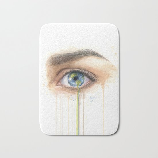 Crying Earth Eye Bath Mat