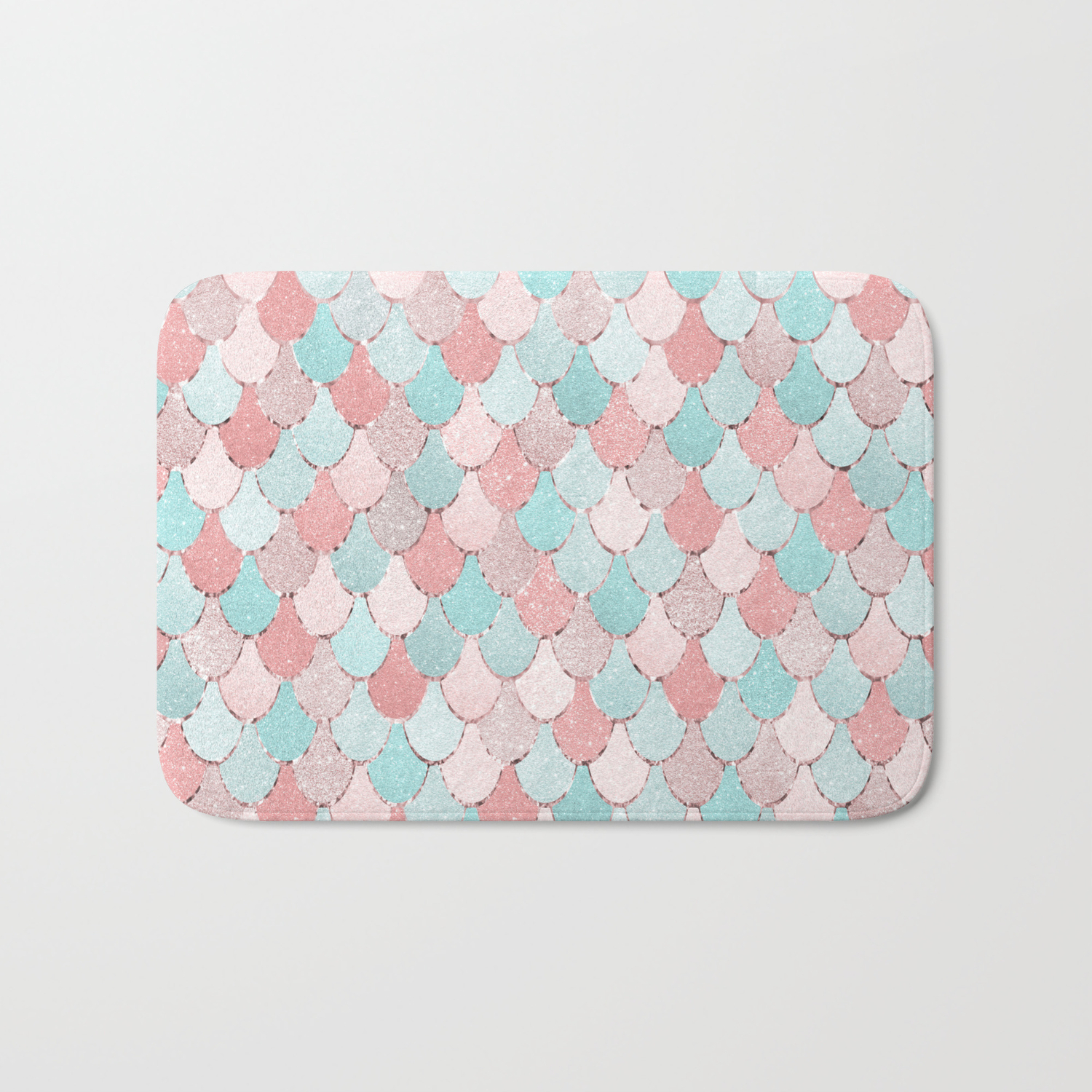 Mermaid Art Cute Coral And Teal Fun Bathroom Art Bath Mat By Meganmorrisart Society6 I seriously can't believe i've been in my house 3 years now and haven't taken pictures of my girls' rooms in the fall i shared my girls' desks that we had custom made to fit this small space between their bathroom doors and windows. mermaid art cute coral and teal fun bathroom art bath mat by meganmorrisart