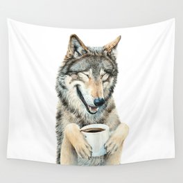 Coffee in the Moonlight Wall Tapestry