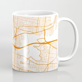 Street MAP Melbourne // Black&White Coffee Mug