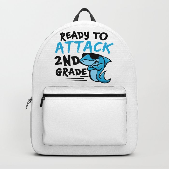 Ready To Attack 2nd Grade Shark Backpack
