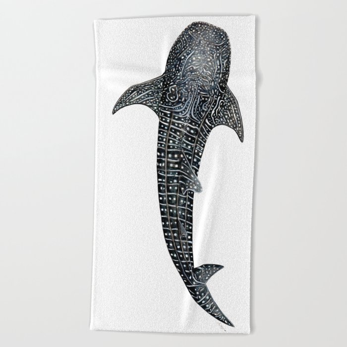 Whale shark for divers, shark lovers and fishermen Beach Towel