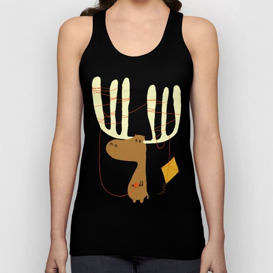 A moose ing Unisex Tank Top