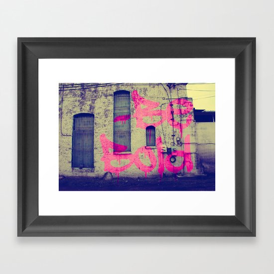 BE BOLD Framed Art Print