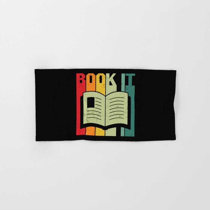 Book It Vintage Bookworm Hand & Bath Towel