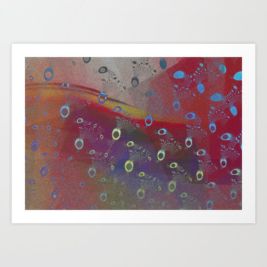peacock forever beauty Art Print
