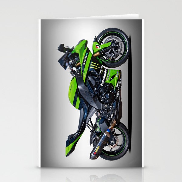 Kawasaki Motorbike Stationery Cards