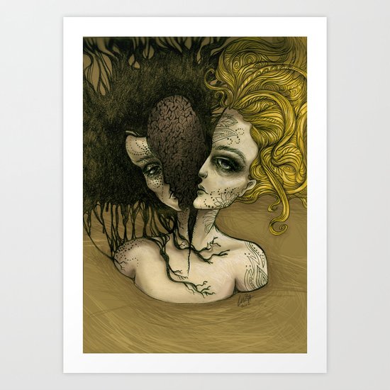 Two Lives Art Print