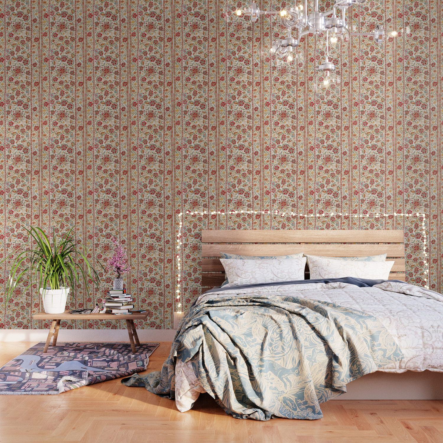 Nurata Suzani Bokhara Uzbekistan Embroidery Print Wallpaper By Vickybragomitchell Society6
