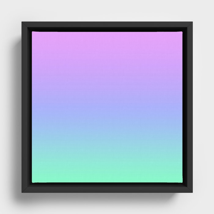 Gradient 07 Framed Canvas