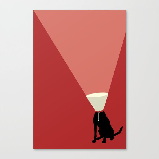 Lamp Dog Canvas Print
