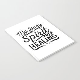 Mental Health My Body And Spirit Anxiety Anxie Notebook