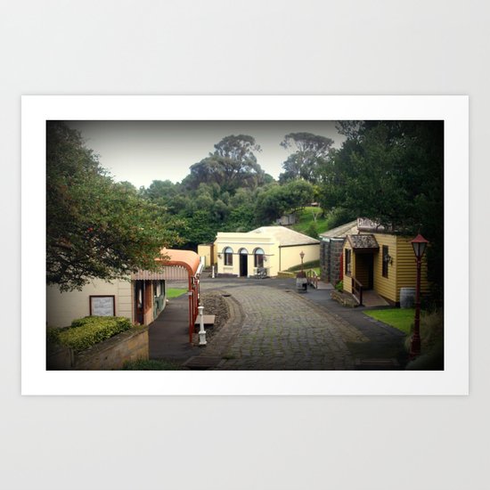 Maritime Village Art Print
