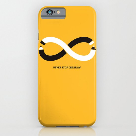 Never stop creating (the infinity pencil) iPhone & iPod Case