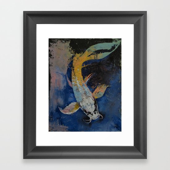 Dragon Koi Framed Art Print