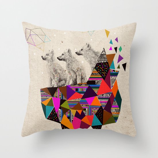 The Night Playground by Peter Striffolino and Kris Tate Throw Pillow