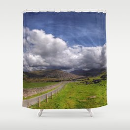 Lone Sheep on the Ancient Pass Shower Curtain