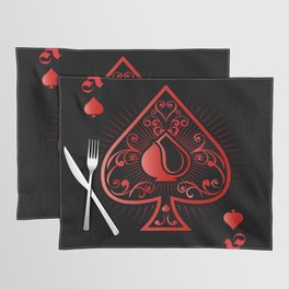 Spades Poker Ace Casino Placemat