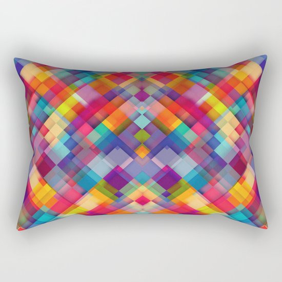 Squares Everywhere Rectangular Pillow