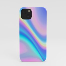 Iridescent Holographic Abstract Colorful Pattern iPhone Case