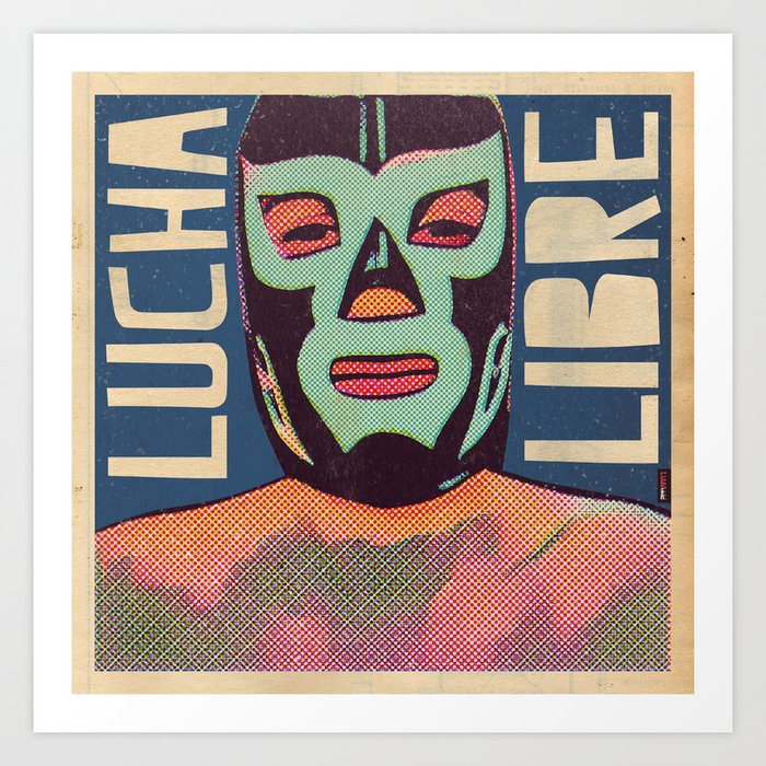 vintage lucha libre poster