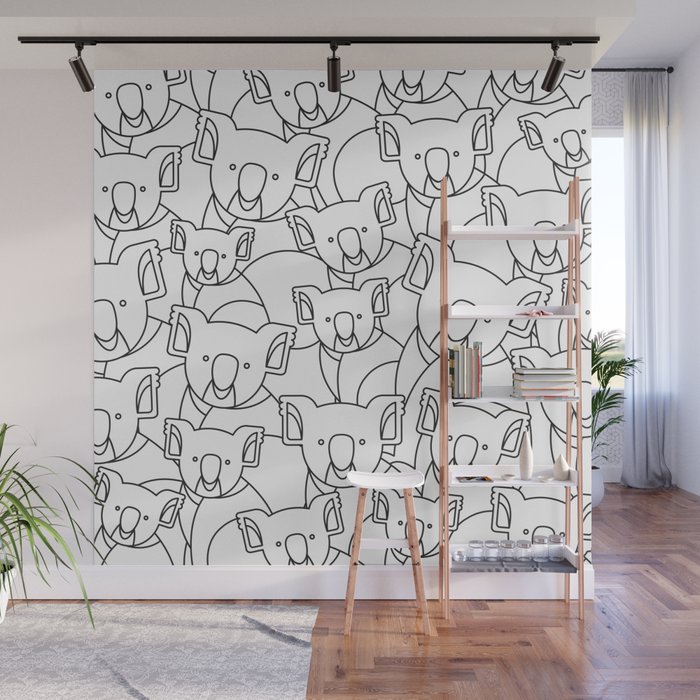 Minimalist Koala Wall Mural