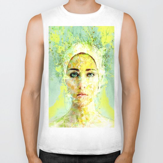 floral woman Biker Tank