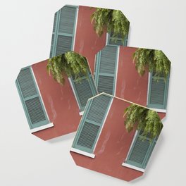 New Orleans Teal Shutters Coaster