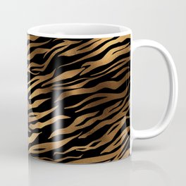 Gold and black metal tiger skin Coffee Mug
