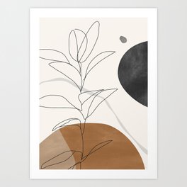 Abstract Art /Minimal Plant Art Print