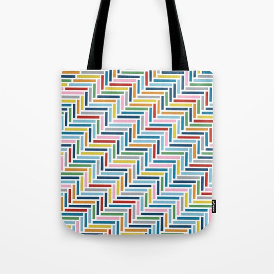 Herringbone 45 Colour Tote Bag