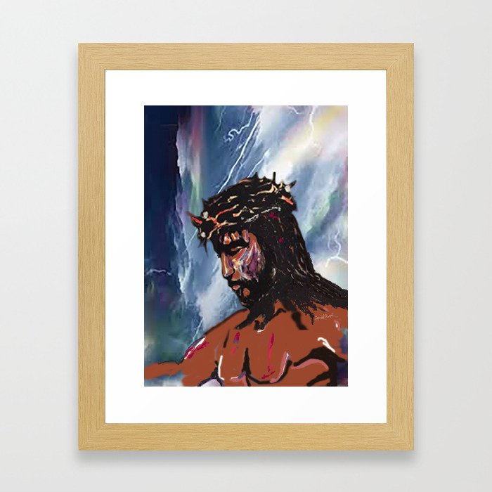 The crucifixion Framed Art Print