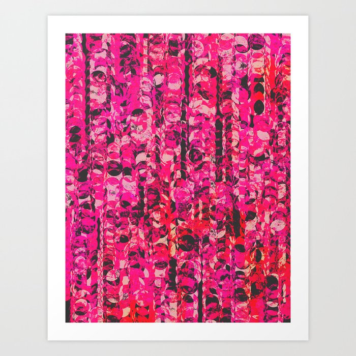 Pink & Red Art Print By Georgiana Paraschiv 